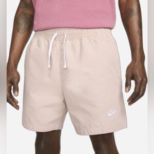 NEW Nike Men Medium Club Woven Washed Flow Shorts - Pink Oxford (DX0619-601)